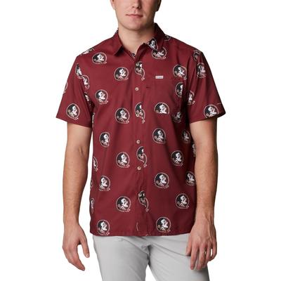 Florida State Columbia Men's Super Slack Tide Printed Shirt