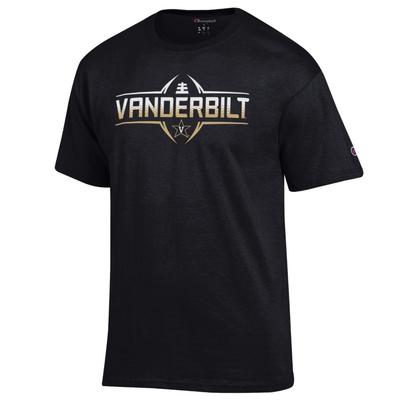 Vanderbilt Champion Football Ombre Short Sleeve Tee