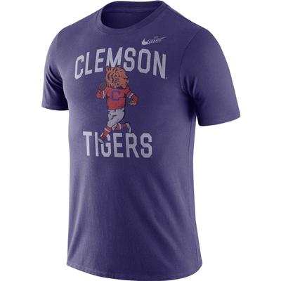 Clemson Nike Triblend Old School Mascot Tee