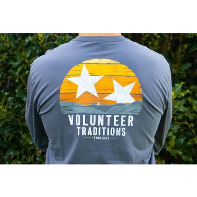 Volunteer Traditions Smokies Tri-Star Long Sleeve Pocket Tee