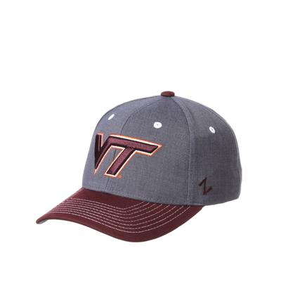 Virginia Tech Zephyr Cedar Two Tone Adjustable Hat