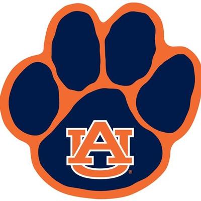 Auburn Magnet AU Tiger Paw 12