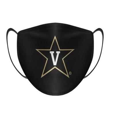 Vanderbilt Rock Em Solid Logo Face Mask