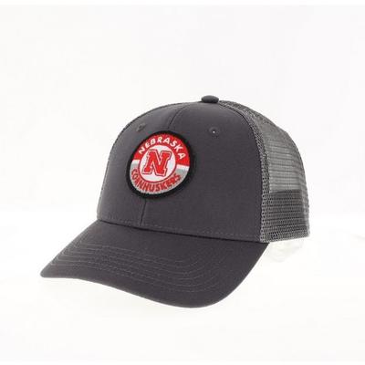 Nebraska Legacy YOUTH Road Patch Trucker Hat