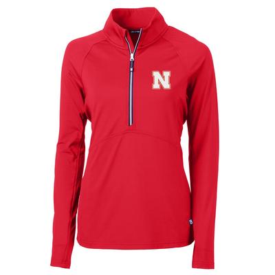 Nebraska Cutter & Buck Adapt Eco Half Zip Pullover