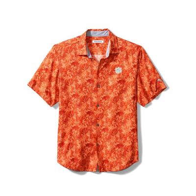 Clemson Tommy Bahama Men's Jungle Shade Silk Camp Shirt