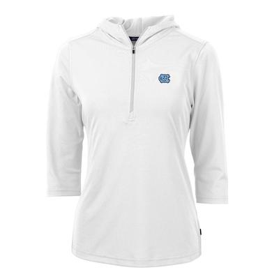 UNC Cutter & Buck Virtue Ecopique Half Zip Hoodie