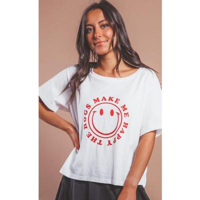 Charlie Southern Hogs Make Me Happy Crop Tee