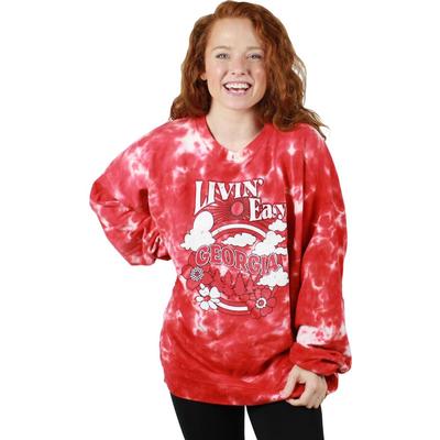 Georgia Zoozatz Tie Dye Oversized Crew