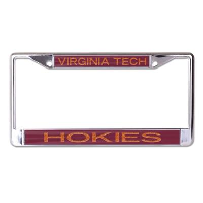 Virginia Tech Glitter License Plate Frame