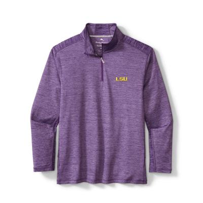 LSU Tommy Bahama Delray Half Zip Pullover