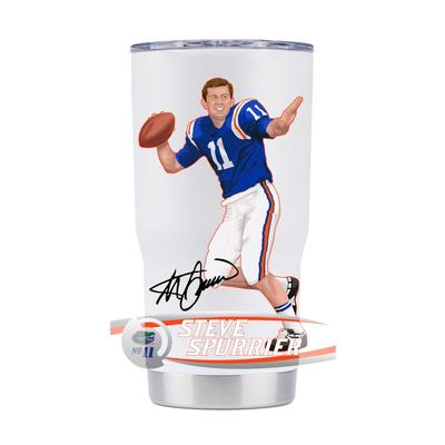 Steve Spurrier 20 Oz Tumbler - White