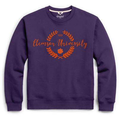 Clemson League Fleece Laurels Pullover