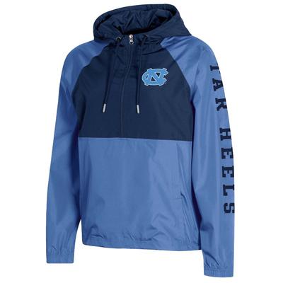 UNC Champion Women's Color Blocked Packable Jacket