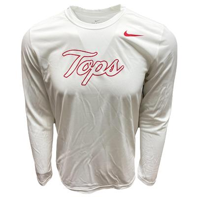 Western Kentucky Nike Dri-FIT Script Tops Logo Long Sleeve Tee - White