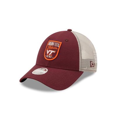Virginia Tech New Era Women's Retro State Patch Trucker Hat