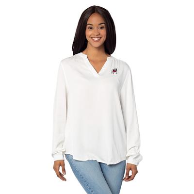 Georgia University Girl Split Neck Tunic