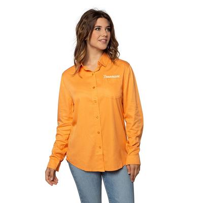Tennessee University Girl Utility Button Up Shirt