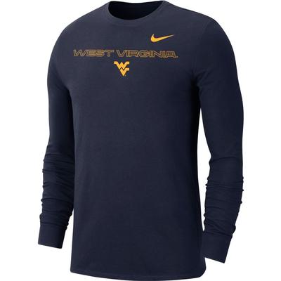 West Virginia Nike Men's Team Issue Long Sleeve Tee