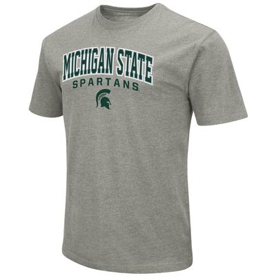 Michigan State Colosseum Arch Over Logo Short Sleeve Tee
