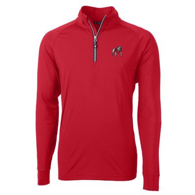 Georgia Cutter and Buck Adapt Eco Knit 1/4 Zip Pullover