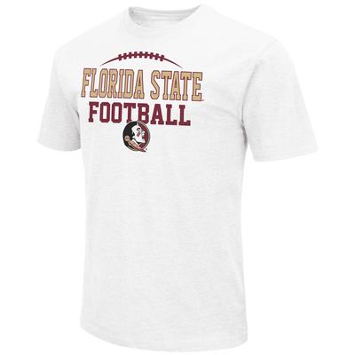Florida State Colosseum Laces Over Logo Short Sleeve Tee