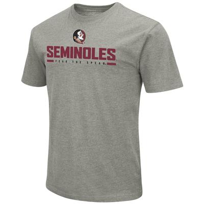 Florida State Colosseum Logo Over Mascot Short Sleeve Tee