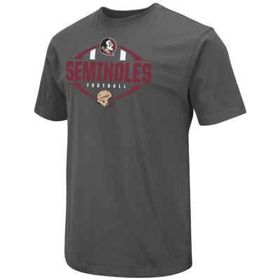 Florida State Colosseum Logo Over Helmet Stack Short Sleeve Tee