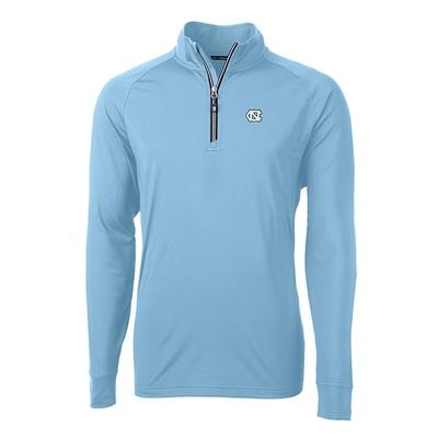 UNC Cutter And Buck Adapt Eco Knit 1/4 Zip Pullover