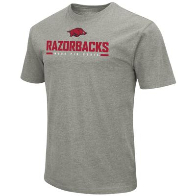 Arkansas Colosseum Logo Over Mascot Short Sleeve Tee