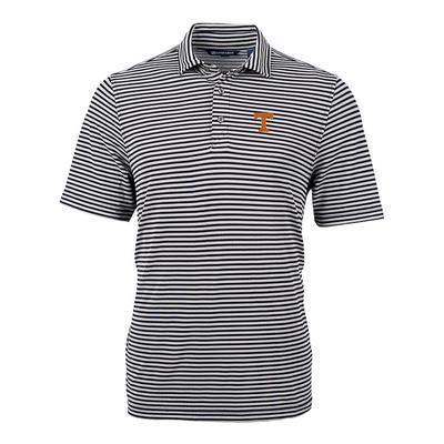 Tennessee Cutter & Buck Striped Virtue Eco Pique Polo