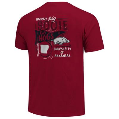 Arkansas Hand Drawn Flag Short Sleeve Tee