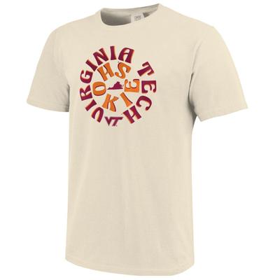 Virginia Tech Retro Rounds Short Sleeve Comfort Colors Tee
