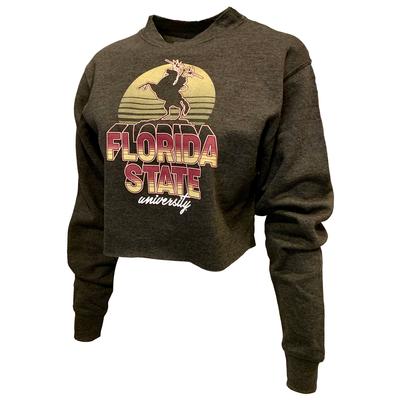 Florida State Uscape Oversize Crop Neon Sign Crew