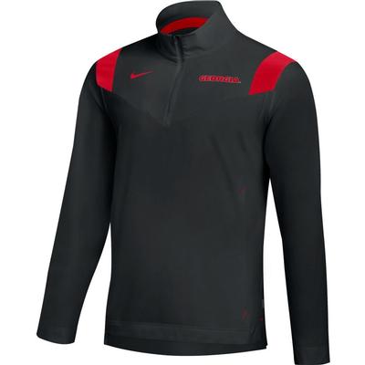 Georgia Nike Men's Lightweight Coaches Pullover