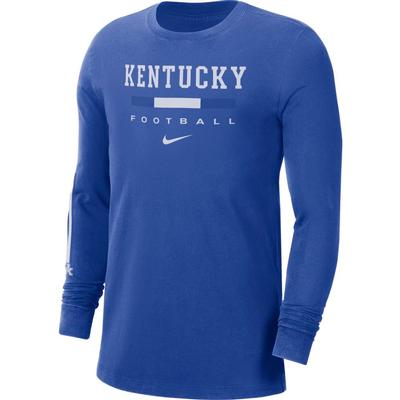 Kentucky Nike Men's Football Long Sleeve Tee