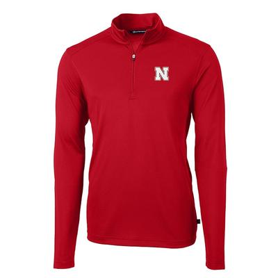 Nebraska Cutter & Buck Virtue Eco Pique Quarter Zip