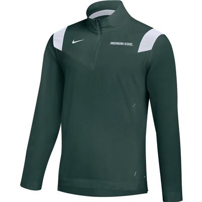 Michigan State Nike Men's Lightweight Coaches Pullover