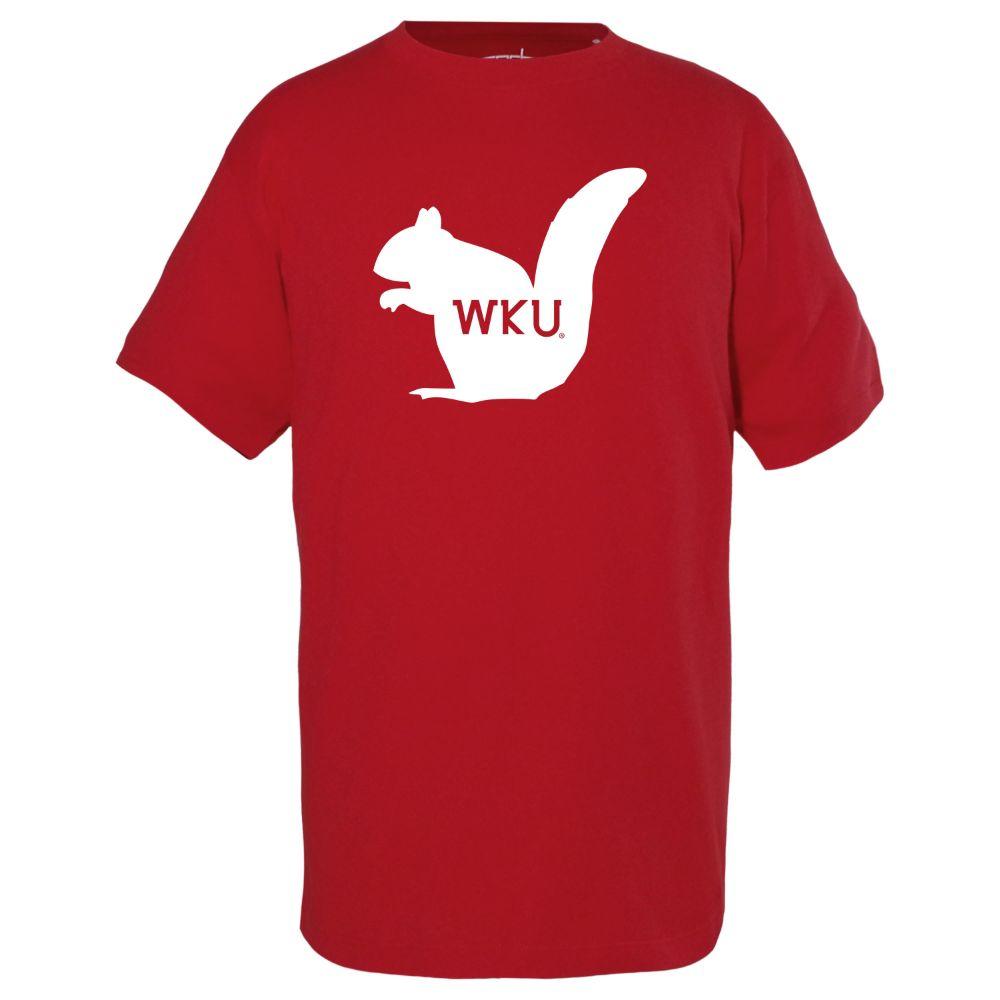  Western Kentucky Garb Youth White Squirrel Tee