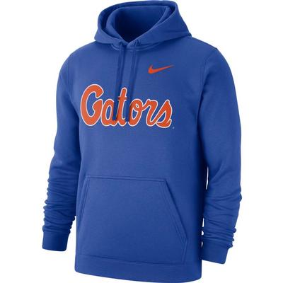 Florida Nike Men's Gator Script Club Fleece Hoodie