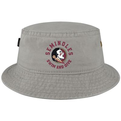Florida State Swim & Dive Legacy Relaxed Twill Bucket Hat GREY