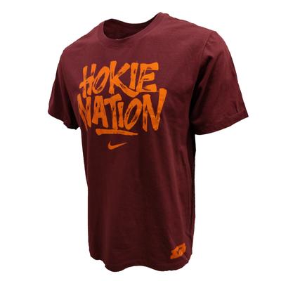 Virginia Tech Nike Men's Brush Phrase T-Shirt