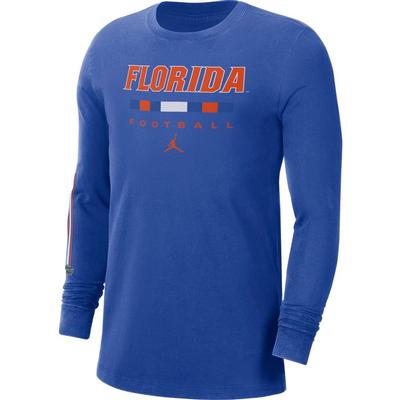 Florida Jordan Brand Men's Football Long Sleeve Tee