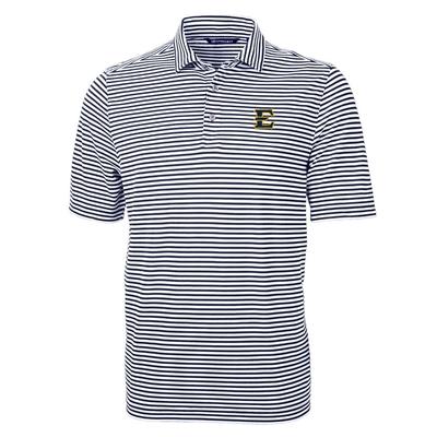 ETSU Cutter & Buck Striped Virtue Eco Pique Polo