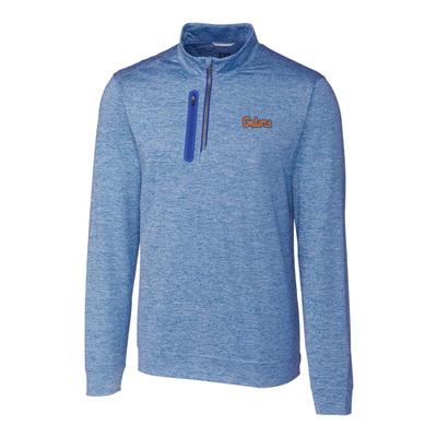 Florida Gators Script Cutter & Buck Men's Stealth Half Zip Pullover