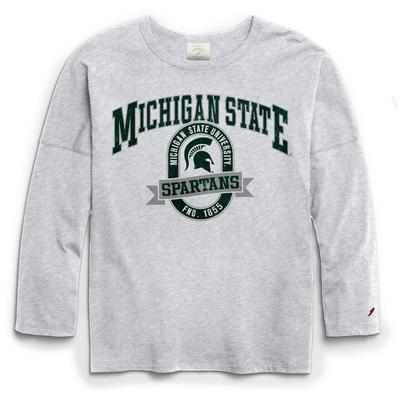 Michigan State League Clothesline Oversized Long Sleeve Tee