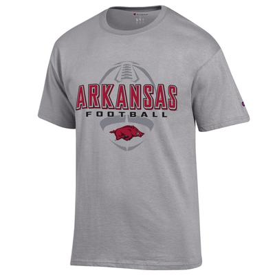 Arkansas Champion Men's Wordmark Football Tee