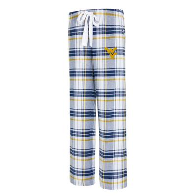 West Virginia College Concepts Women's Accolade Flannel Pant
