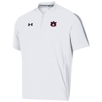 Auburn Under Armour Coaches Motivate 1/4 Zip Short Sleeve Pullover