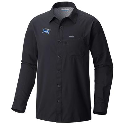 MTSU Columbia Men's Slack Tide Long Sleeve Woven Shirt